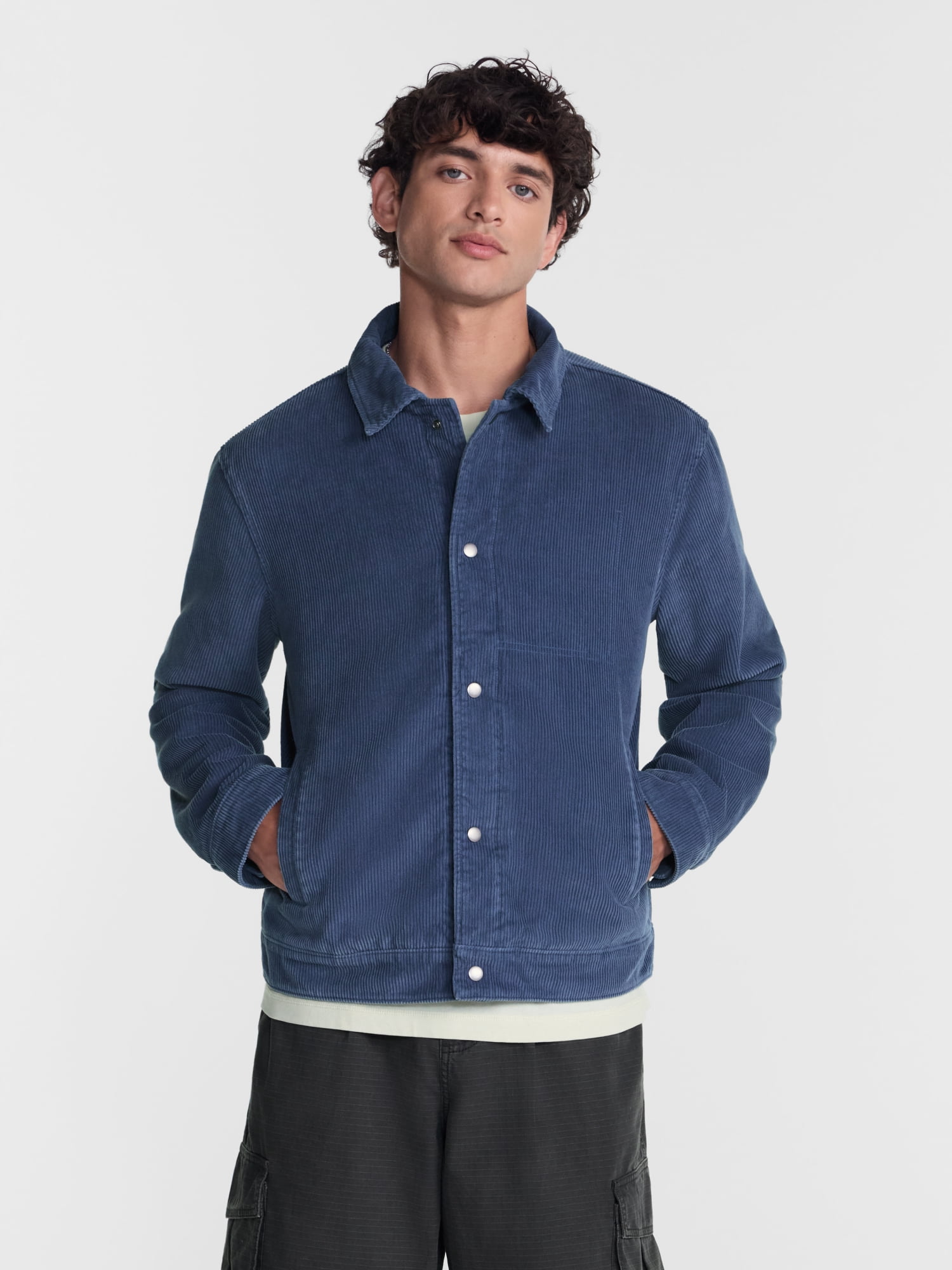 No Boundaries Corduroy Trucker Jacket, Men’s S-3XL