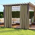 thumbnail image 1 of Yescom 54x96 Outdoor Curtain Panel Tab Top Drape UV30+ Pergola Porch Garden 1 Piece, 1 of 9