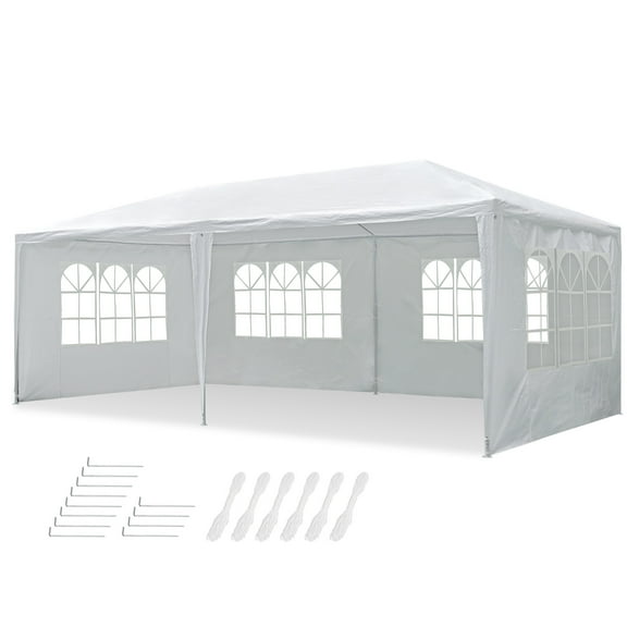 Yescom 10'x20' White Outdoor Wedding Party Patio w/ Removable Side Wall Canopy Sun Shelter