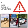 thumbnail image 3 of OULII Red Folded Triangle Warning Sign Reflective Material for Car Owners 15.2x13.2x0.08in 1 Set, 3 of 8