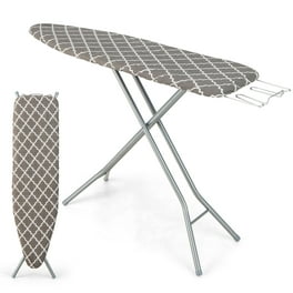 4-Leg Steel Mesh Top Adjustable Ironing Board, Mesh top, with 100% cotton  cover and foam pad. Adjustable height up to 93.5cm. 