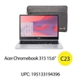 thumbnail image 2 of Acer Laptop Chromebook 315 de 15,6 Pulgadas con Procesador Intel N4500, 4 GB de RAM, 64 GB de Memoria eMMC, Color Plata Pura, ChromeOS, 2 of 13
