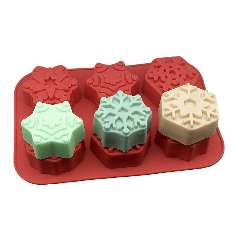 ALEXTREME Snowflake Silicone Mold 6 Packs Baking Mold for Making Hot Chocolate Bomb Cake Jelly Dome Mousse Red 3 inch, Men's, Size: 26.5, Black