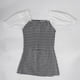 thumbnail image 3 of Mini Vestido corto de las mujeres Soledad Qipao de cuadros con mangas Puff, 3 of 10