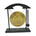 thumbnail image 4 of Gong Ornament Mini Chinese Gong with Stand Mini Wind Chimes Brass Feng Shui Desktop Gong Asian Gong Bells for Garden, Home, Office,, 4 of 8