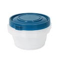 thumbnail image 4 of Mainstays Semi Durable Round 6.2cup Plastic Food Storage Container 4 Pack, Ideal Use for Meal Prep and Batch Cooking, 4 of 6