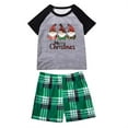 thumbnail image 2 of cllios Family Christmas Pjs Matching Sets Christmas Pajamas for Family Christmas Short Sleeve Shirts Shorts Pjs Holiday Xmas Jammies Set, 2 of 3
