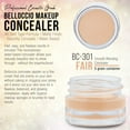 thumbnail image 2 of Belloccio High Definition Fair Shade Makeup Concealer 5 gram Jar - Conceal Imperfections, Hide Blemishes, Dark Under Eye Circles, Cosmetic Cream - Use Under Airbrush Foundation, 2 of 5