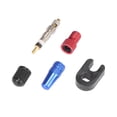 thumbnail image 5 of 11pcs Red French Type Valve Air Inflator Adapter Valve Core Blue Cap for Bicycle Tire, 5 of 6