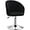 Velvet-black, variant on YANG2 Swivel Vanity Stool Contemporary Round Velvet Back Tilt Accent Chairs 360° Makeup Chair with Chrome Frame Height Adjustable Charming Chair Lounge Pub Bar-Hollow-ivorywhite