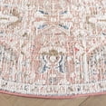 thumbnail image 3 of SAFAVIEH Vivaldi Jules Abstract Area Rug, Rust/Ivory, 6'7" x 6'7" Round, 3 of 7