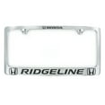 thumbnail image 2 of Honda Ridgeline wordmark Chrome Plated Zinc Metal License Plate Frame Holder wide Bottom Engraved 2 Hole, 2 of 3