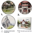 thumbnail image 3 of Designart "Thailand Architectural euphony II" Cities & Countries Floater Framed Wall Decor, 3 of 7