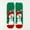 Green B, variant on Voncos Fuzzy Christmas Socks for Women - Multicolor Christmas Tree Letter Print Cozy Polyester Socks, One Size Fits Most Festive Holiday Gift Socks