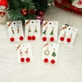 thumbnail image 6 of EOEMY Santa Claus Elk Earrings Stud Drop Dangle Women Xmas Party Jewelry Christmas -119-Deer, 6 of 8