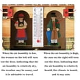 thumbnail image 4 of Creative Wooden House Barometer Thermometer,Wall Mounted Weather Hygrometer Home, 4 of 4