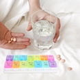thumbnail image 2 of Tablet Container Dispenser Pills Box Holder Weekly Pill Organizer Storage Case, 2 of 9