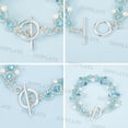 thumbnail image 6 of 1box 1 box 60 sets Bracelet Toggle Clasps and Closures Toggle Jewelry Clasps Alloy Silver t-Bat Connector Clasp with Open Jump Rings for Jewelry Making Necklace Bracelets Supplies Craft, 6 of 6