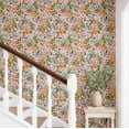 thumbnail image 2 of S4sassy Self-Stick Decorative Wallpaper, Tropical Citrus Blossom Wall Paper, Vinyl Waterproof Contact Paper, White, 25"x240" Removable Renter Friendly Wall Covering For Bedroom, Dining room, 2 of 9
