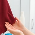 thumbnail image 2 of SupremePlus Luxury 550 GSM 16" x 27" 100% Ring Spun Cotton Hand Towels, Red 12 Count, 2 of 7