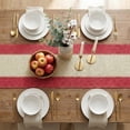thumbnail image 5 of Sm:)e Rustic Farmhouse Red Paper Braided Table Runner 12x72 Inch, Seasonal Christmas Woven Decoration for Kitchen Dining, Home & Party Use, 5 of 6