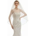 thumbnail image 2 of YooGuoGuo House 2 Tier Fingertip Length Wedding Bridal Veil With Comb X07, 2 of 6