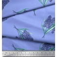 thumbnail image 3 of Soimoi polyester Crepe Fabric Lavender Flower Printed Fabric 1 Yard 52 Inch Wide, 3 of 3