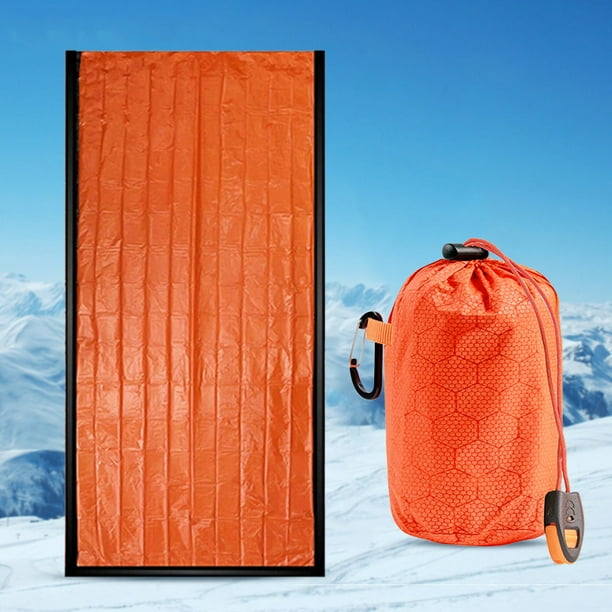 Saco de dormir térmico Saco vivac portátil Cálido a prueba de viento Equipo para acampar al aire libre FLhrweasw Nuevo
