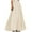Beige*, variant on RUTAYY Women's Skirt Casual High Waist A-Line Solid Color Loose Fit Comfortable Breathable Daily Wear Relaxed Holiday Long Skirt