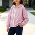 thumbnail image 6 of Acaics Girls Rain Jacket Waterproof lined Hooded RainCoats Windbreaker Size 3-16Y., 6 of 9