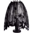 thumbnail image 1 of Pantalla de lámpara de Halloween de 20x60 pulgadas, cubierta de lámpara, bufanda, tela de araña, decoración de cinta de encaje negro Rojo Verde, 1 of 5