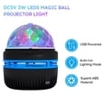 thumbnail image 2 of Proyector de luz D C5V 3W LED Magics Ball Proyector Luz USB Modo de ejecución automática Luz de efecto de escenario para Disco KTV Bar Fiesta en casa Romacci Proyector de luz, 2 of 7