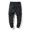 Black, variant on hoksml Men's Casual Cargo Pants Solid Color Zipper Pockets Elastic Waist Drawstring Full Length Pants Outdoor Sports Jogger Work Trousers Bind Pants