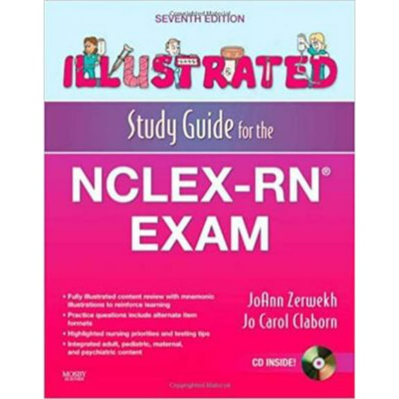 Pre-Owned Illustrated Study Guide for the Nclex-Rn(r) Exam [With CDROM] (Paperback) 0323056644 9780323056649