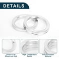 thumbnail image 5 of Unique Bargains Car Wheel Hub Centric Rings Durable Wheels Center Shaft Shock Absorbing Hubrings Silver Tone 4 Pcs Aluminum Alloy OD 84.1mm to ID 66.1 mm, 5 of 7