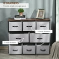 thumbnail image 4 of HOMCOM Commode pour Chambre avec 8 Tiroirs, Commode en Tissu à 3 Niveaux, 4 of 9