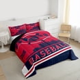 thumbnail image 3 of Castle Fairy Baseball Print Boy Girl Bedding Comforter Set 2pcs,Sport City Twin Comforter Sets Microfiber,Ball Gaming Breathable Bedding Set,Super Cozy Room Decor,Reversible, 3 of 8