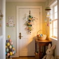 thumbnail image 6 of HuiXinOu Easter Carrot Bow Wreath, Front Door Hanging Ornament, Floral Decor for Home Wall and Festival Party Scene, 6 of 7