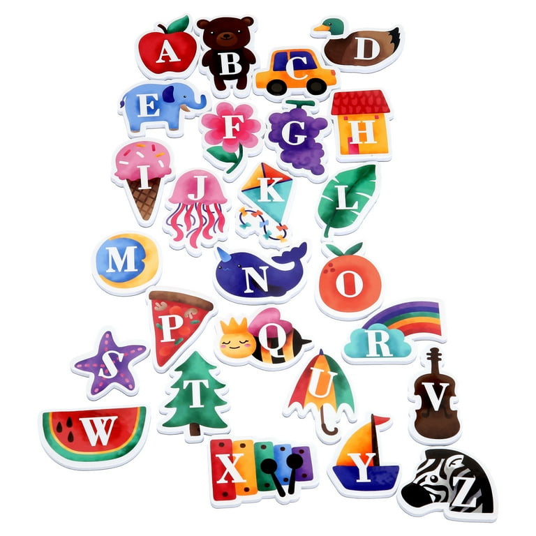 magnetibook alphabet learning fun 20 PICTURE MAGNETS 95 LETTERS BOYS GIRLS  in bo