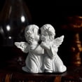 thumbnail image 1 of Baohd Gracieuse Résine Fille Ange Figurine Statue Décoratif Accent de Bureau Baiser Droit 1Set, 1 of 6