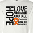thumbnail image 4 of Inktastic Leukemia Cancer Hope Love Strength Long Sleeve T-Shirt, 4 of 5