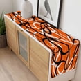thumbnail image 4 of Orange Geometric Table Runner - 90 Inch Long, Kitchen Dining Table Runner Dresser Scarves, Black White Striped Abstract Lines Art Farmhouse Decor for Coffee Tables Wedding Party Banquet, 4 of 8