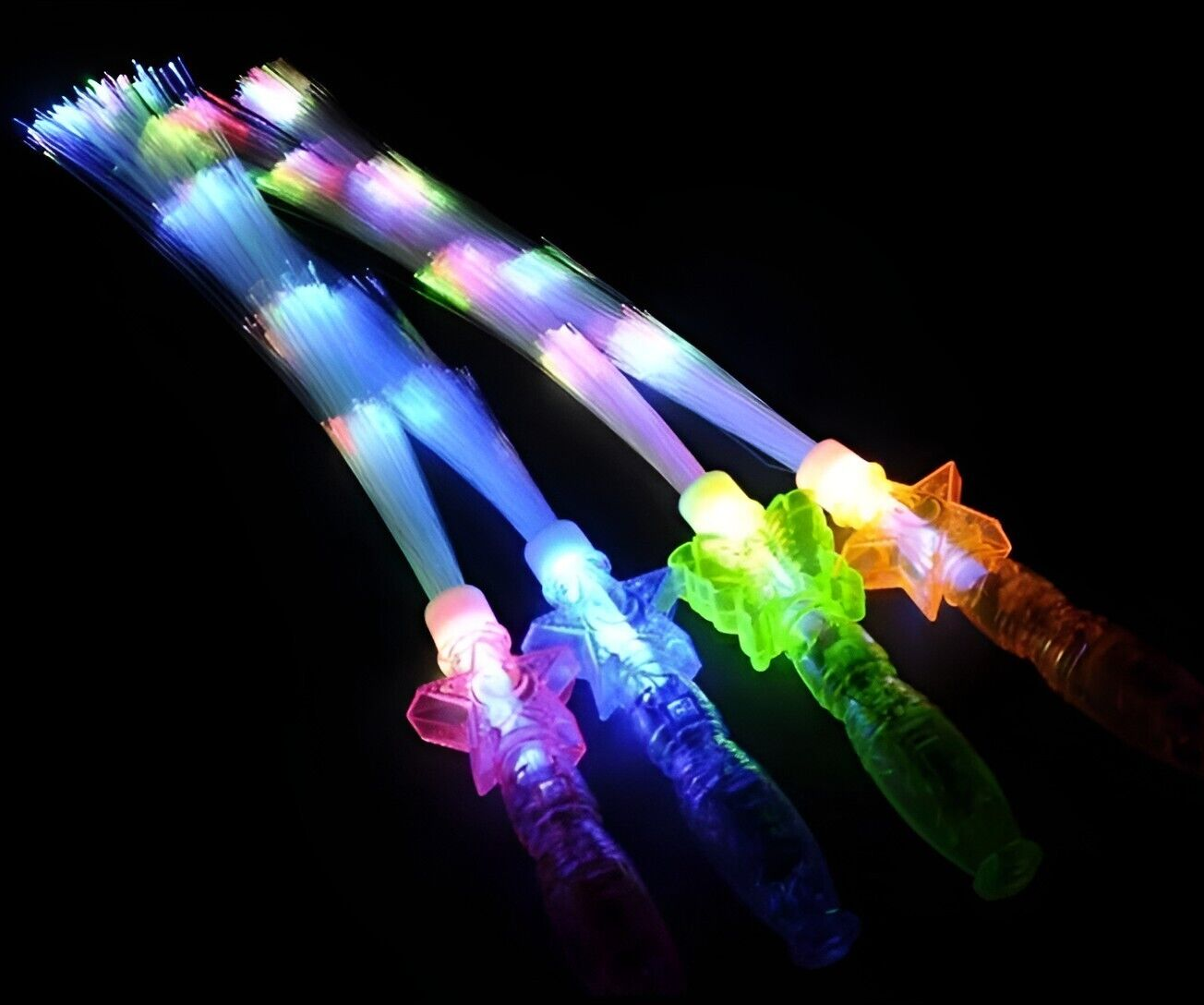 Princess Fiber Optic Wands Light Up Princess LED Fiber optic Glow Stick 12 pks