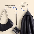 thumbnail image 6 of Mainstays, Bronze Finish Metal Hooks, Clutter-Free Hooks for Hanging Towels and Coats, 10 lbs Capacity, 6 Pack, 6 of 6