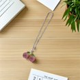 thumbnail image 4 of unbranded Accesorios De Con Colgante De Cereza Y Rhinestones Para Interior Rosa, 4 of 8