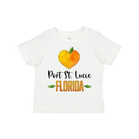 

Inktastic Port St Lucie Florida Orange in Heart Gift Toddler Boy or Toddler Girl T-Shirt