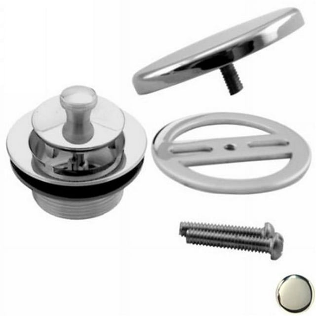 Westbrass D94H-05 Twist and Close Trim Set with Hidden Overflow - Polished Nickel