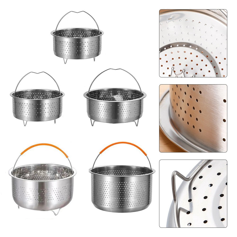 1pcs,7.87in,Steamer Insert Steamer Pot,Stainless Steel Basket,Rice Steamer Pressure Cooker