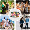 thumbnail image 7 of FORMRS Mini Crossbody Bag for Women Adjustable Rope Shoulder Casual Phone Purse, Pink Floral Blooms, 7 of 7