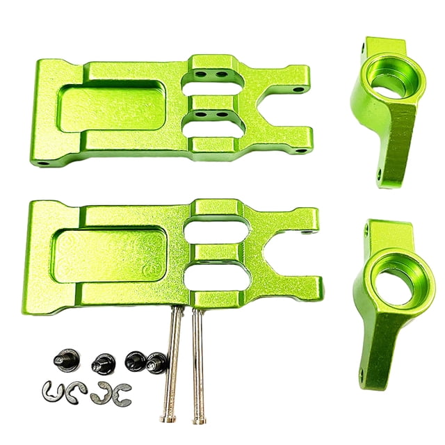 Vogacara RCGOFFLOW brazo de suspensión inferior trasero mejorado Rc brazo de suspensión inferior trasero para camiones monstruo 1/18 HBX Kits de construcción modelo Verde